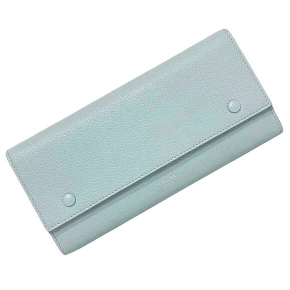 Céline Multifunction Blue Leather Wallet (Pre-Owned) - Picture 1 of 10